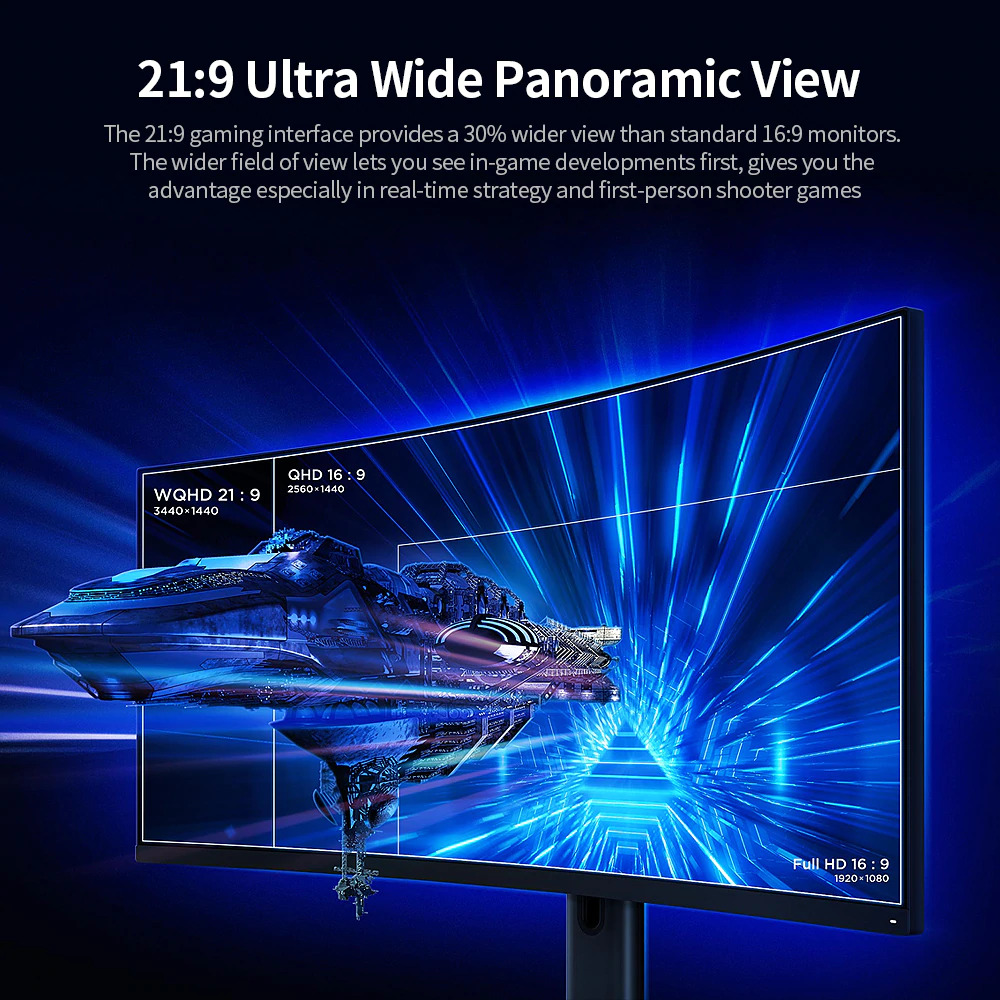 Jual Xiaomi Ultra Wide Curved Gaming Monitor 1440P 144Hz